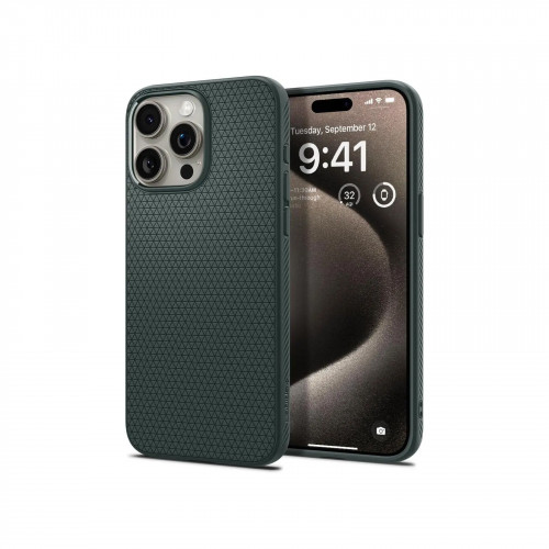 Чехол Spigen для iPhone 15, Liquid Air, Abyss Green